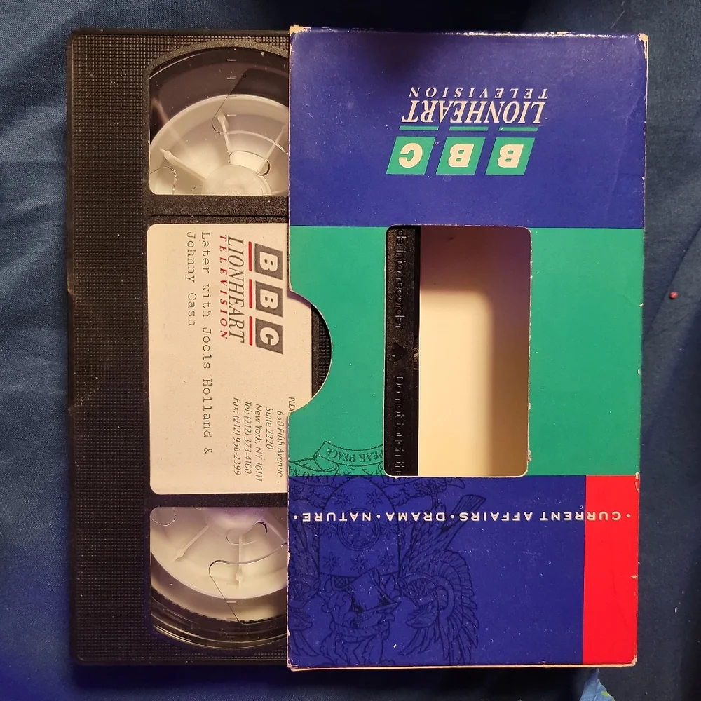 Rare Johnny Cash with Jools Holland BBC Promo VHS Collectible